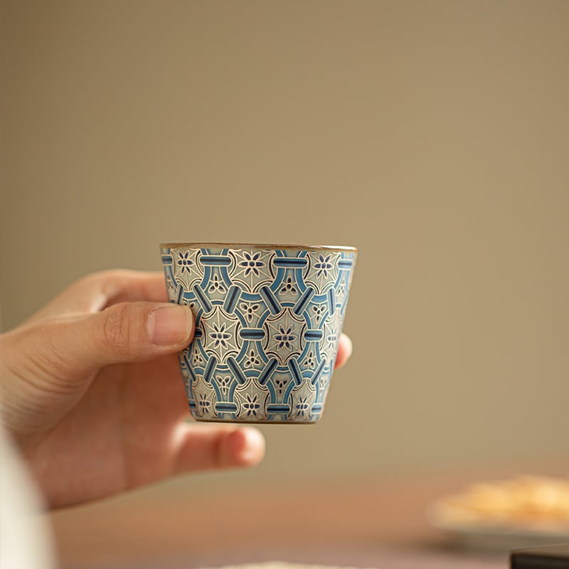 Celadon Crackle Tea Cup