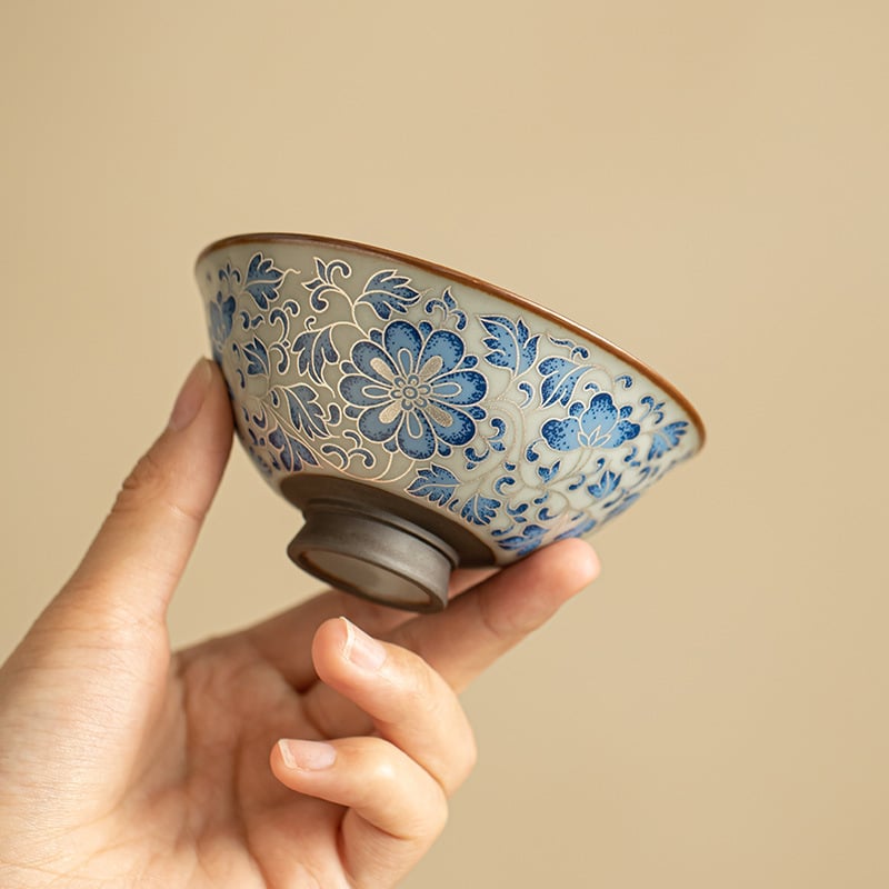 Silver-Wire Lotus Tea Cup