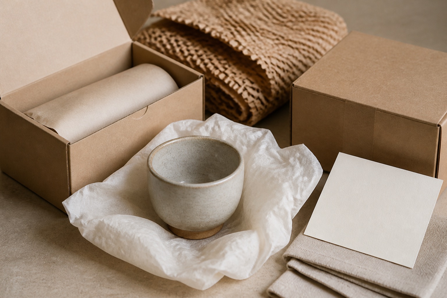 Packed ceramic piece